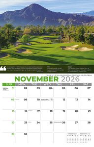 Galleria Wall Calendar 2026 Golf Tips