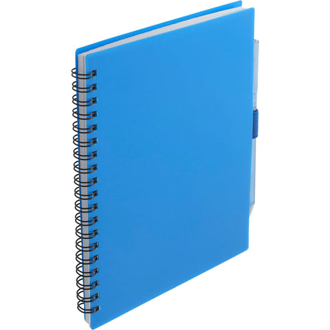 5.5'' x 7'' FSC® Recycled Spiral Notebook w/ rPET Pen