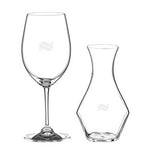 ~ Wine for One - RIEDEL Mini Decanter and Ellanico wine glass set in an Ovation Gift box - Etched