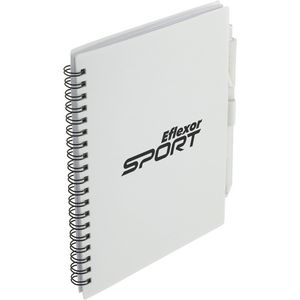 5.5'' x 7'' FSC® Recycled Spiral Notebook w/ RPET Pen