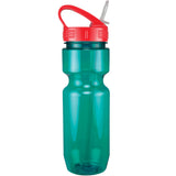 Translucent Aqua Blue/Red Lid