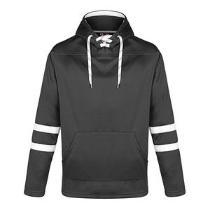 Dangle Adult Pullover Hockey Lace Hooded Sweatshirt