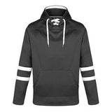 Dangle Adult Pullover Hockey Lace Hooded Sweatshirt