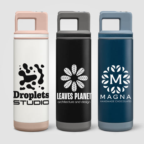 Grosche Alpine Stainless Steel Removable Straw Flip n' Sip Bottle - 20oz