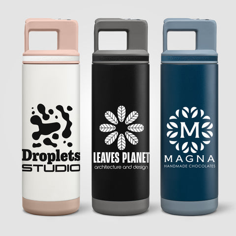 Grosche Alpine Stainless Steel Removable Straw Flip n' Sip Bottle - 20oz