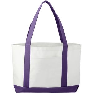 000271 Large Canvas Boat Tote Bag