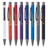 Bowie Softy w/Rubberized Finish - ColorJet - Full Color Metal Pen
