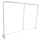 000588 Tradeshow Booth Package Supreme, 10' EuroFit Wall Display and PREMIUM 8' Sublimated Tablecloth