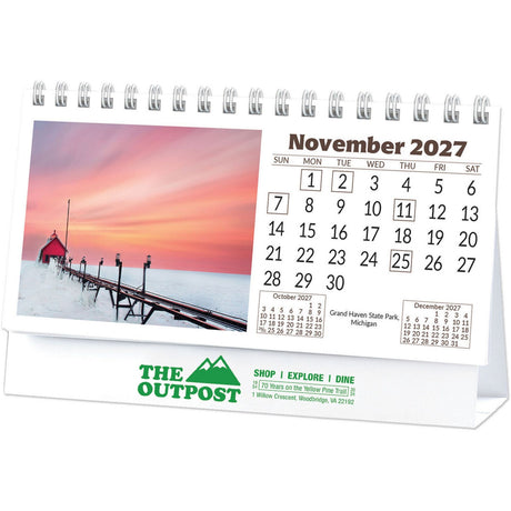 Scenic North America Desk Calendar