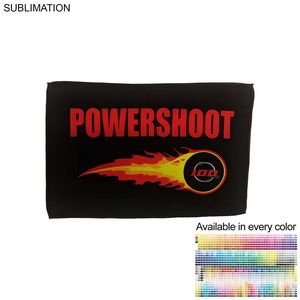 000571 Microfiber Moisture Wicking, Cooling, Sports Suede Towel, 12x18, Sublimated Edge to Edge