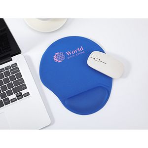 Wave Non-Slip Mouse Pad with Gel Wrist Rest