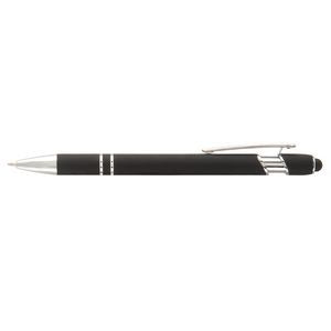 000792 Ellipse Softy w/Stylus - Laser Engraved - Metal Pen