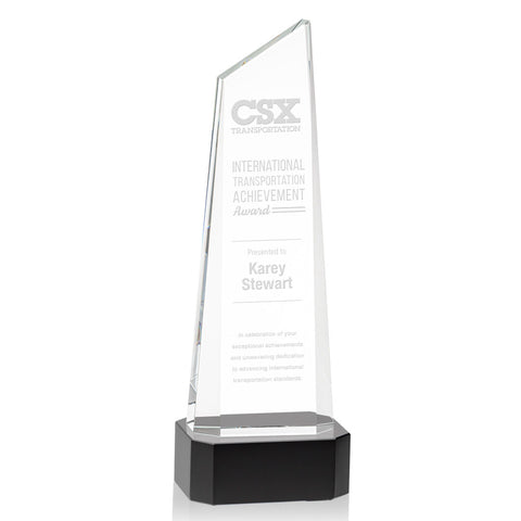 Belmont Tower Award on Padova Base - Black