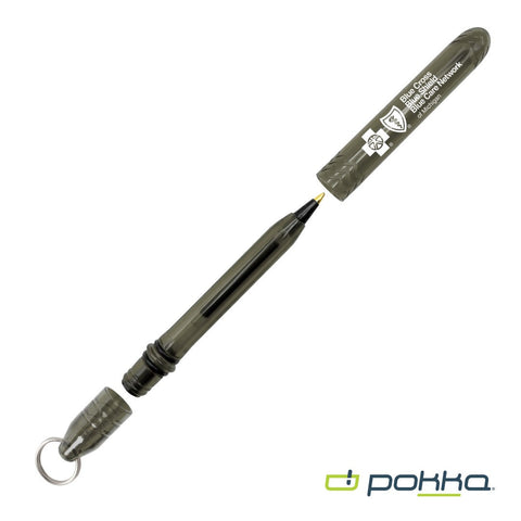 Pokka? Pocket Pen w/Dock & Chrome Keyring in Tin Box