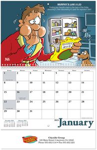 Full Colour Murphy's Laws Spiral Wall Calendar