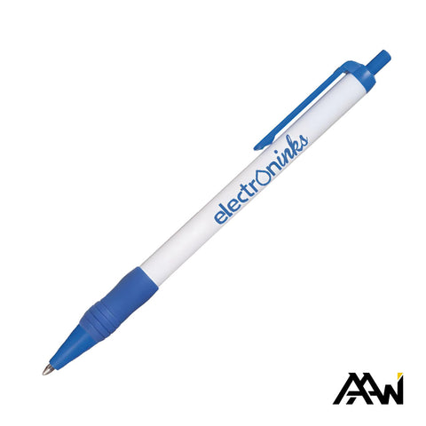 Value Slim Grip Pen w/Glossy Barrel & Matte Colored Trim