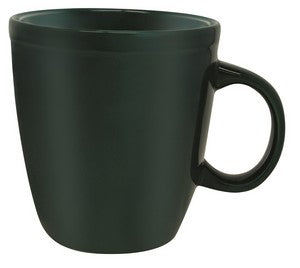 Mocha 19oz green ceramic mug -Etched