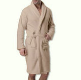 100% Polyester Coral Fleece Bath Robe Shawl Collar