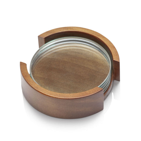 Round Coaster on Colfax Base - Set of 4