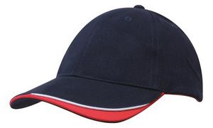 Brushed Heavy Cotton Cap w/Indented Peak