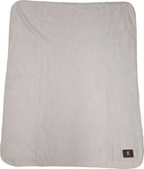 Plush and Cozy Mink Flannel Fleece Blanket, 50x60, with Lasered logo patch, NO SETUP CHARGE