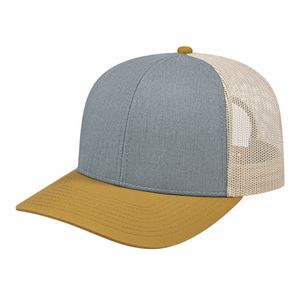 000379 Cap America Poly/Cotton Trucker Mesh Back Cap