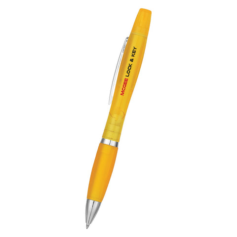 Twin-write Pen With Highlighter