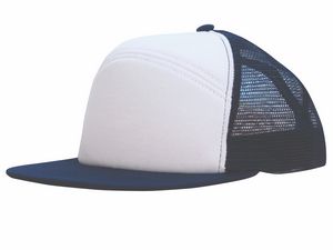 White/Navy Blue Blank