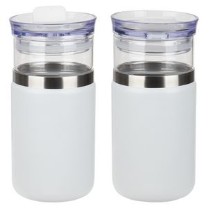 Tamari 12 oz Glass Tumbler & Vacuum Insulated Cooler