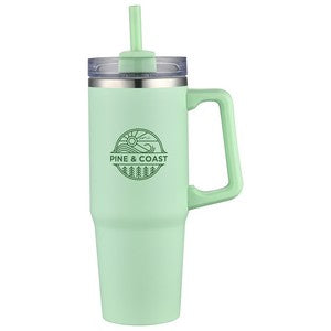 Milo 30 oz Vacuum Insulated Stainless Steel Mug with Straw