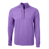 Cutter & Buck Adapt Eco Knit Heather Mens Quarter Zip Pullover