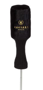 Barrel style Plush Black Golf Head Cover
