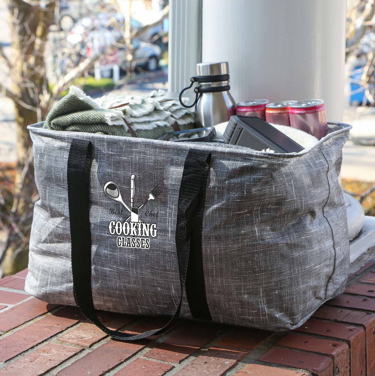 Bohemian Non-Woven Collapsible Tote