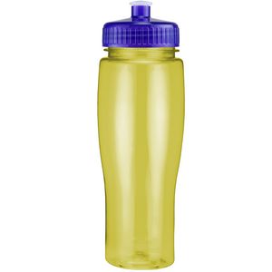 24 Oz. Contour Translucent Bottle w/ Push Pull Lid