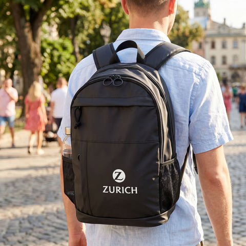 Discus Multi-Compartment Backpack w/Laptop Sleeve