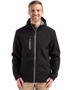 Clique Telemark Eco Stretch Softshell Full Zip Mens Hooded Jacket
