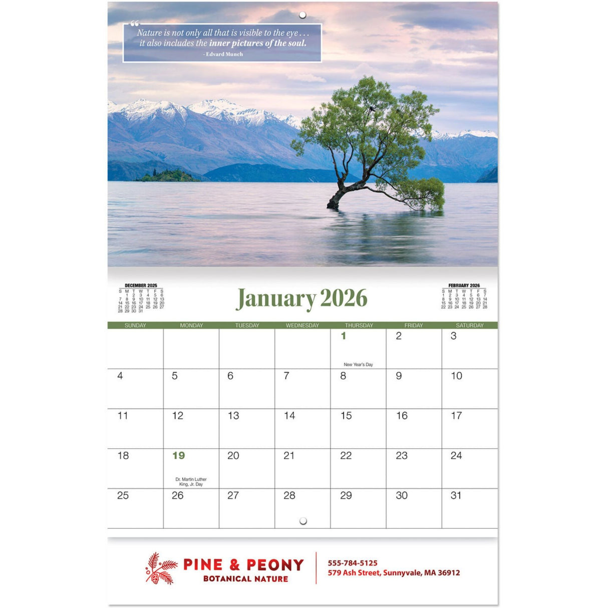 Moments Of Inspiration Stapled Wall Calendar
