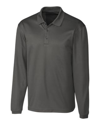Clique Spin Eco Performance Pique Long Sleeve Mens Polo