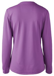 Zorrel® Ladies Barbados Syntrel™ Long-Sleeve Popcorn Knit Tee Shirt