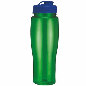 24 Oz. Contour Translucent Bottle w/ Flip Top Lid