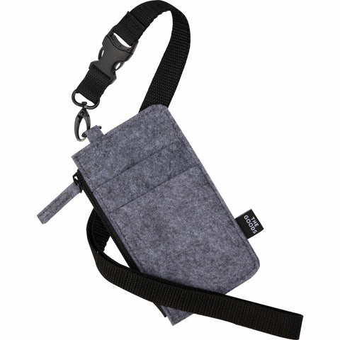 THE GOODS™ Recycled Felt Lanyard Wallet