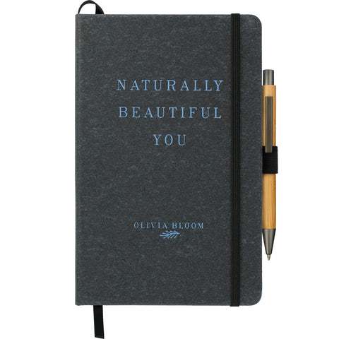 5.5'' x 8.5'' FSC® Mix Recycled Leather Bound Journal