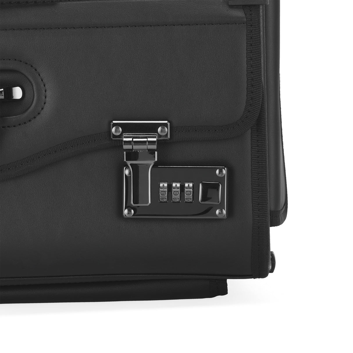Bugatti Warren Business Case on Wheels w/Textured Vegan Leather