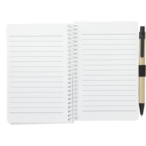 4'' x 6'' FSC® Mix Pocket Spiral Notebook with Pen
