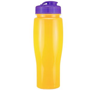 24 Oz. Contour Bottle w/ Flip Top Lid - Solid Colors