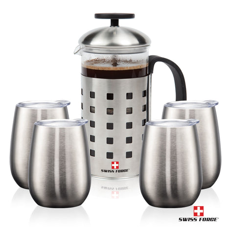 Swiss Force® Coffee Press & Vivaldi Cups