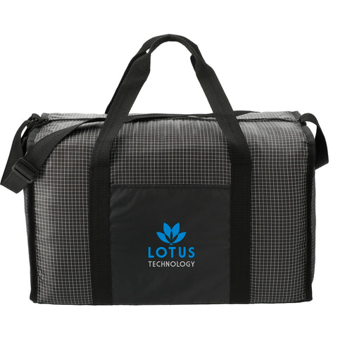 Grid Boxy Duffle Bag