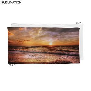 72 Hr Fast Ship - Stock Design Sublimated, Absorbent Microfiber Dri-Lite Terry Beach, 30x60