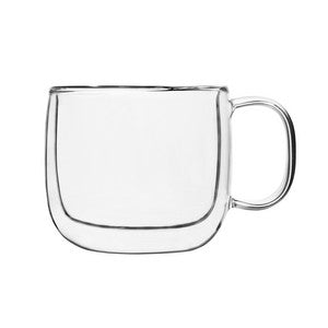 Barista Collection, 16.7oz double wall clear Borosilicate Glass Café Latte mug