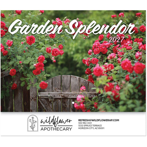 Garden Splendor Stapled Wall Calendar